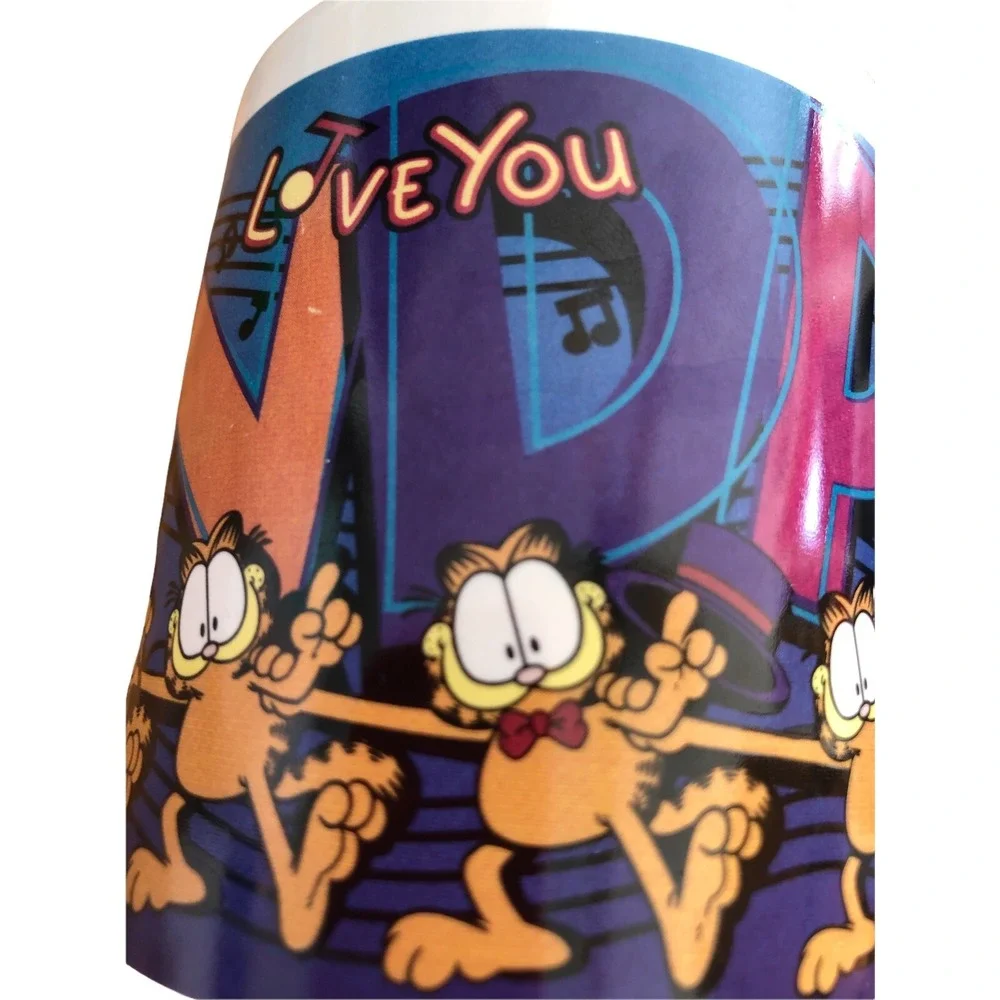 Garfield GRANDMA GRANDPA LOVE YOU Ceramic CUPS Mugs 1998 Vtg Gift‎ Y2K
